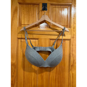 LIVELY Gray Wireless Bra 38DD Padded Adjustable Straps Comfort Bra
